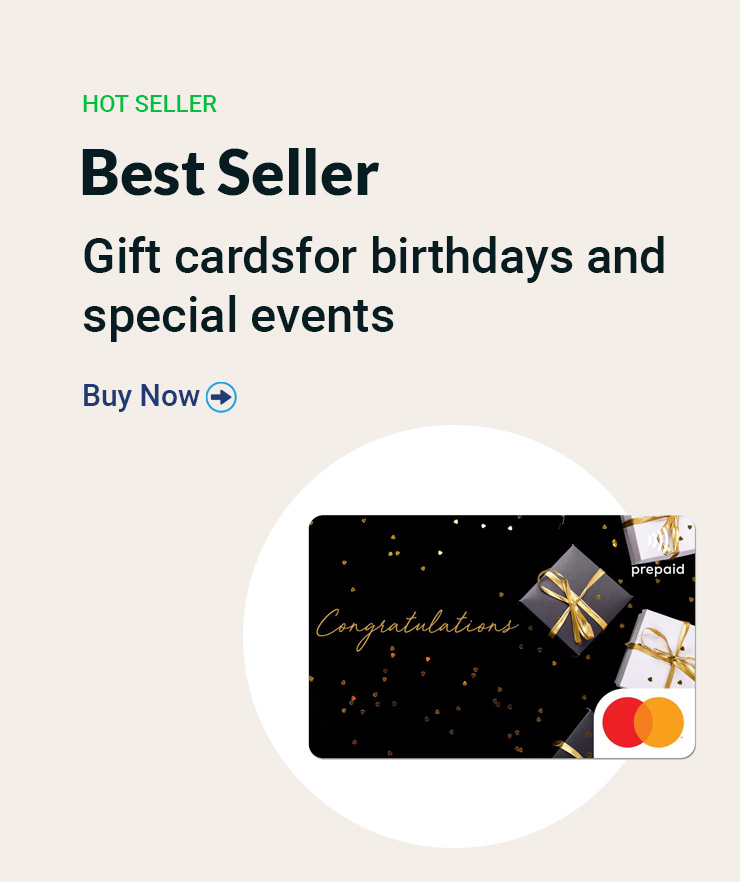 Gift Cards for birthdays and special events Gift Card List